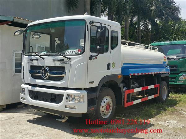 Xe Phun Nước Rửa Đường 9 khối Dongfeng 9m3