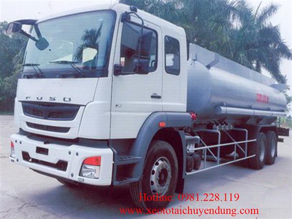 Xe chở xăng dầu 18 khối 3 chân Fuso