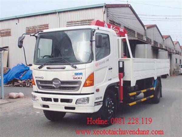 Xe Hino FG8JPSL gắn cẩu Unic V345 3 tấn 5 đốt