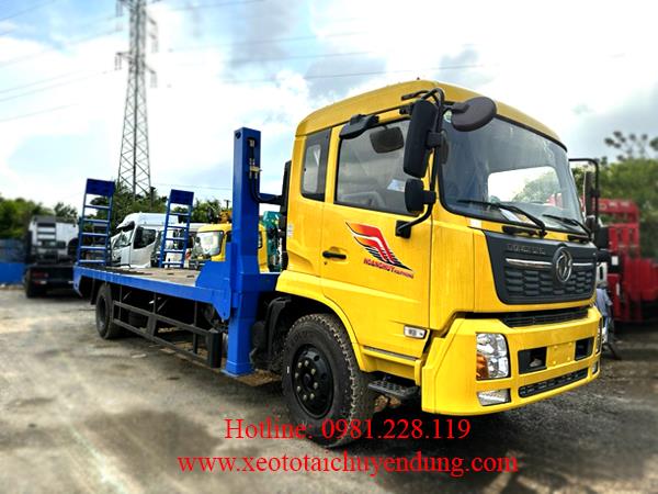 Xe Fooc Nâng Đầu Chở Máy 2 Chân Dongfeng 8 Tấn