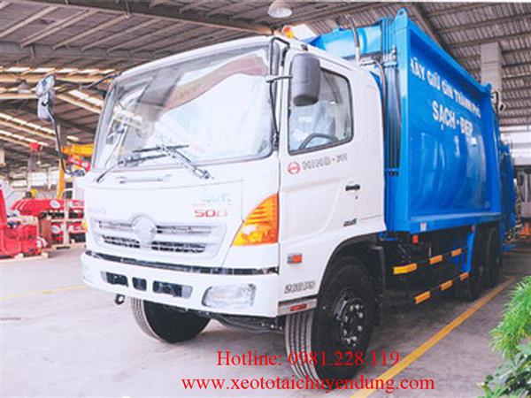 Xe cuốn ép rác Hino 22 khối FM8JNSA