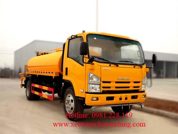 Xe Phun Nước Rửa Đường ISUZU 8 Khối