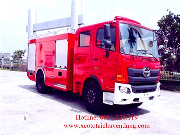 Xe ô tô cứu hỏa Hino FG8JJ7A 5 khối nước 0,5 khối bọt