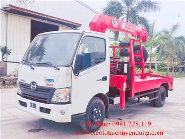 Xe cứu hộ cẩu kéo Hino XZU730 gắn cẩu Unic V343