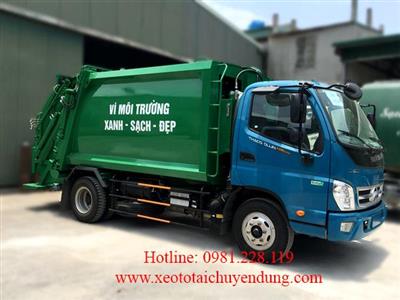 Xe Ép Rác Chở Rác Chuyên Dùng 8 Khối Thaco Ollin 500.E4