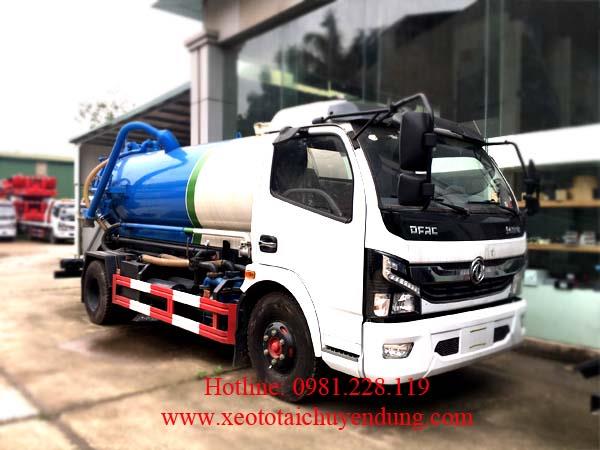 Xe hút bùn thông cống áp lực Dongfeng