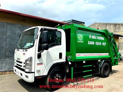 Xe Cuốn Ép Gom Rác Chuyên Dụng 9 Khối Isuzu E5