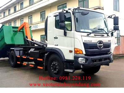 Xe chở rác thùng rời 14 khối Hino FG