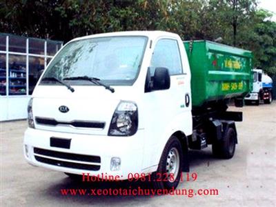 Xe chở rác thùng rời 4 khối KIA K200