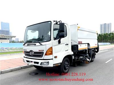 Xe quét rác hút bụi đường Hino FC 4,5 khối