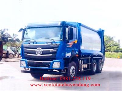 Xe cuốn ép rác 16 khối Thaco 3 chân 6x4