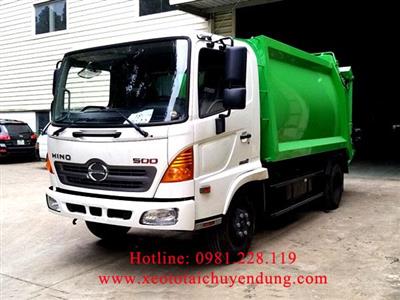 Xe cuốn ép rác 9 khối Hino FC9JETC Euro 4
