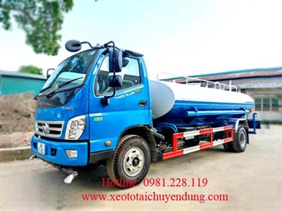 Xe Téc Nước Tưới Cây Rửa Đường 8 Khối Thaco Euro 4