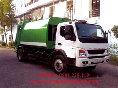 Xe cuốn ép rác 9 khối Fuso