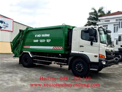 Xe cuốn ép rác Hino 13 khối FG8JJ7A Euro 4