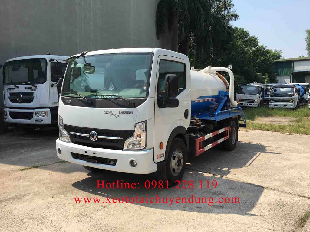 Xe hút chất thải 3 khối dongfeng