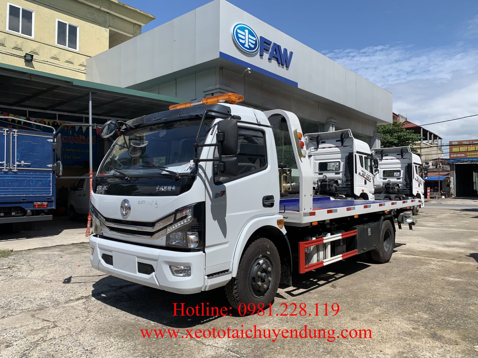 xe cứu hộ 2 chức năng 3 tấn dongfeng trung quốc