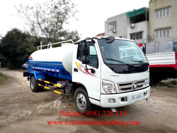 Xe tưới nước 8 khối Thaco