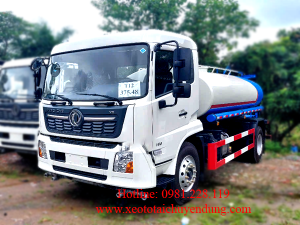 xe tưới nước rửa đường 9 khối